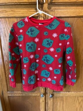 Minecraft Christmas Pullover Sweatshirt